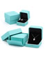 Fashion Mint Green Ring Box Leather-filled Octagonal Jewelry Box