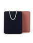 Fashion Lace Italian Blue Sleeve Chain Box Octagonal Flannel Jewelry Storage Box