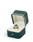 Fashion Brown Watch Bracelet Box Rounded Gold Edge Jewelry Storage Box