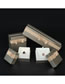 Fashion Tiandi Cover Plastic Box Golden Bracelet Box Square Jewelry Storage Box With Bow Knot Lid