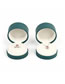 Fashion Ring Pendant Dual-use Box [dark Green] Leather Paper Round Flip Jewelry Storage Box