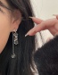 Fashion Earrings Geometric Diamond Claw Chain Crystal Stud Earrings