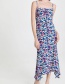 Fashion Purple Printed Slip Dress