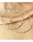 Fashion Gold Metal Geometric Wavy Earrings