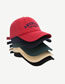 Fashion Big Red Cotton Letter Embroidered Baseball Cap
