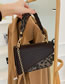 Fashion Brown Leopard Panel Flap Crossbody Bag