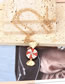 Fashion Gold Alloy Diamond Cartoon Candy Necklace