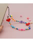 Fashion Qt-k210183a Colorful Rice Beads Beaded Phone Chain