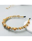 Fashion Gold Alloy Rice Beads Gold Beads Beaded Headband