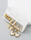 Fashion Gold Titanium Butterfly Earrings Set