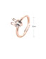 Fashion 03 White K0670 Bronze Zirconium Rabbit Open Ring