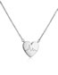 Fashion White Gold Stainless Steel Heart Necklace