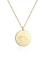 Fashion White Gold Brass Gold Plated Medal Necklace
