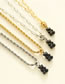 Fashion 4# Brass And Diamond Bear Twist Chain Necklace