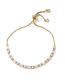 Fashion Oval White Gold Adjustable Bronze Zirconium Geometry Full Diamond Bracelet