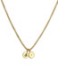 Fashion Style 3 Bronze Zirconium Geometric Snake Medal Necklace
