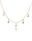 Fashion White Gold Brass Diamond Snake Tassel Necklace