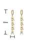 Fashion 1 White Gold 40cm Necklace Brass Inlaid Zirconium Ear Necklace