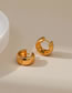 Fashion Gold Color Pure Copper Round Earrings