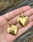 Fashion Gold-2 Titanium Steel Heart Pendant Necklace