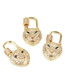 Fashion Gold Color Copper Inlaid Zirconium Full Diamond Leopard Head Diy Button