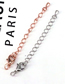 Fashion Silver Color Copper Color Preservation Diy Lobster Buckle Tail Chain
