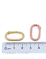 Fashion Gold Color Brass Gold Plated Oval Spring Buckle