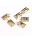 Fashion W Copper Gold Plated Square 26 Letter Pendant Accessories