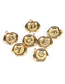 Fashion O Copper Gold Plated Apple Shaped 26 Letter Pendant Accessories