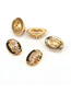 Fashion Gold Color Brass Gold Plated Zirconium Eyelash Accessories