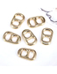 Fashion Gold Color Copper Gold Plated Pig Nose Diy Accessories