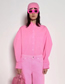 Fashion Pink Lapel Buttoned Shirt