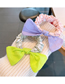 Fashion Fluorescent Yellow Bow Cloth Bowling Plum Hair Ring