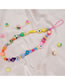 Fashion Color Soft Pottery Smiley Star Shell Glass Round Eyes Mobile Phone Strap