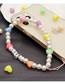 Fashion Qt-k210061a Resin Heart Alphabet Beads Pearl Beaded Phone Chain