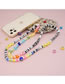 Fashion Rt-k210090a Colorful Beaded Acrylic Pentagram Beaded Soft Ceramic Color Striped Mobile Phone Chain