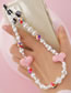 Fashion Qt-k210182b Acrylic Love Beads Pearl Beaded Phone Chain