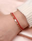 Fashion Br1263-h Milanese Cord Braided Colorful Beaded Double Bracelet