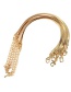 Fashion Gold Copper Plated Snake Bone Chain Lobster Buckle Bracelet