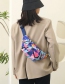 Fashion Huang Map Oxford Cloth Printing Messenger Bag