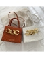Fashion Light Brown Check Pu Embossing Bulk Bag Messenger