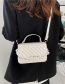Fashion White Twill Spiraea Chain Mobile Messenger Bag