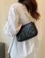 Fashion Black Spiraea Pu Shoulder Bag