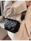 Fashion Brown Pu Lingge Buckle Clamshell Messenger Bag