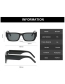 Fashion C04 Black Pc Small Square Frame Sunglasses