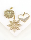 Fashion 2# Copper Inlaid Zirconium Sun Flower Smiley Face Heart Stars Diy Pendant