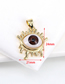 Fashion 4# Pure Copper Geometric Eye Necklace