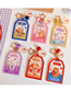 Fashion 6 # Everything Will Be Acrylic Double-sided Text Cartoon Card Set Key Ring