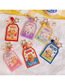 Fashion 6 # Everything Will Be Acrylic Double-sided Text Cartoon Card Set Key Ring