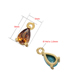 Fashion Pine Stone Copper Zirconium Water Droplets Diy Accessories